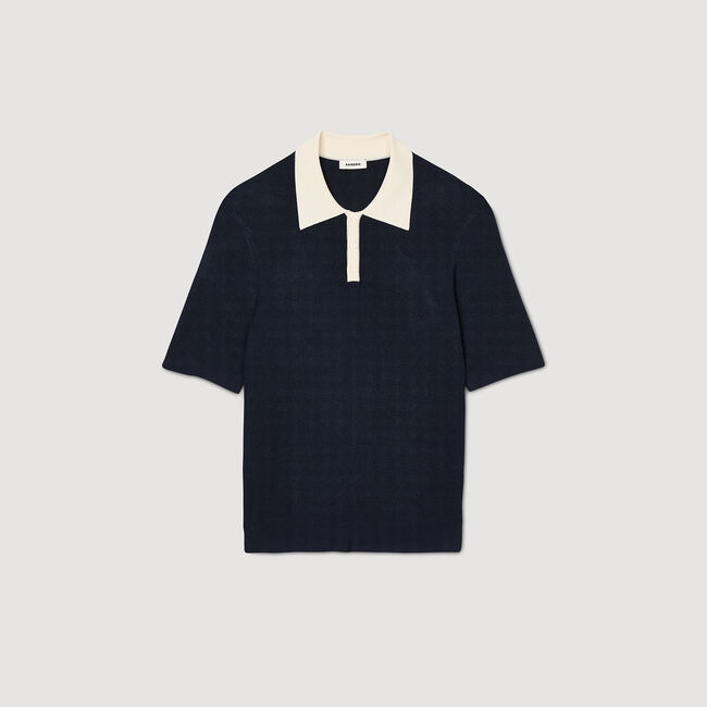 Zweifarbiges Poloshirt