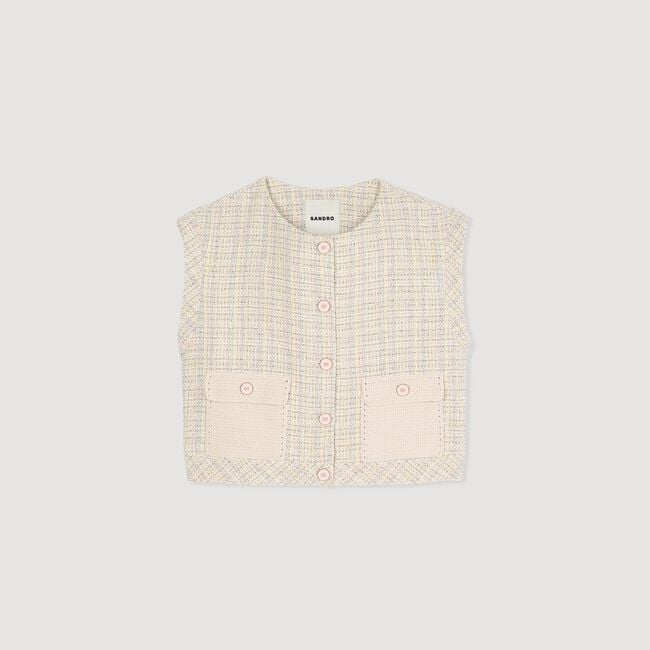 Veston en tweed fantaisie